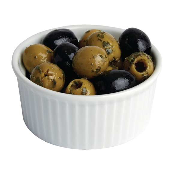 Olympia Whiteware Auflaufförmchen 8cm (12 Stück) 4 Olympia Whiteware Auflaufförmchen 8cm (12 Stück)