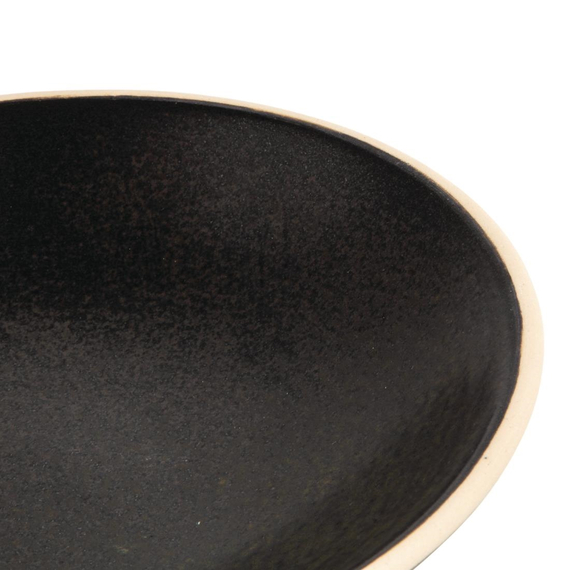 Olympia Canvas flache Schale schwarz 20cm (6 Stück) 3 Olympia Canvas flache Schale schwarz 20cm (6 Stück)