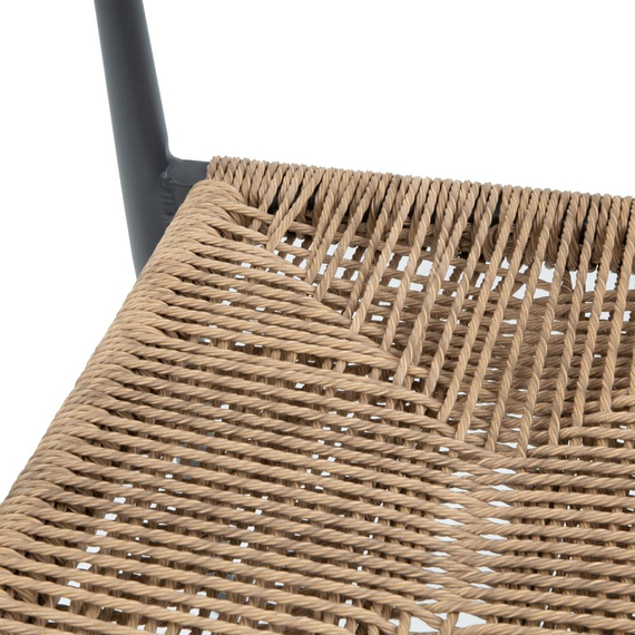 Bolero Eden PE Twist Rattan Outdoor Barhocker Natur (2 Stück) 3 Bolero Eden PE Twist Rattan Outdoor Barhocker Natur (2 Stück)