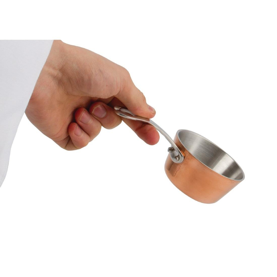 Vogue Mini Triwall Kupfer-Sauteuse 150ml 2 Vogue Mini Triwall Kupfer-Sauteuse 150ml