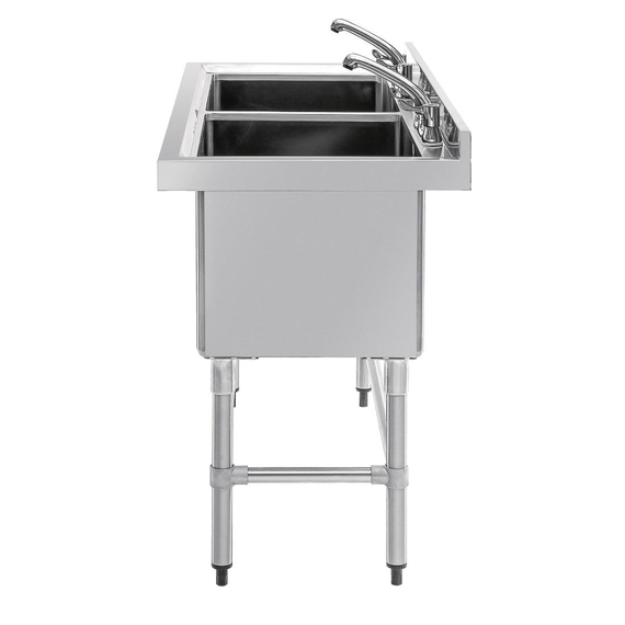 Vogue tiefer Spültisch Doppelbecken 141cm lang 3 Vogue tiefer Spültisch Doppelbecken 141cm lang
