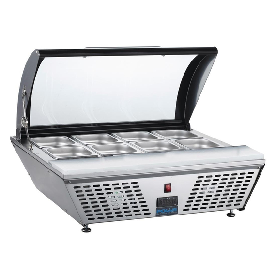 Polar G-Serie Energieeffizienter Tischkühlvitrine 4x GN 1/3 2 Polar G-Serie Energieeffizienter Tischkühlvitrine 4x GN 1/3
