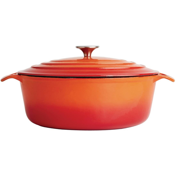 Vogue ovaler Schmortopf orange 2 Vogue ovaler Schmortopf orange