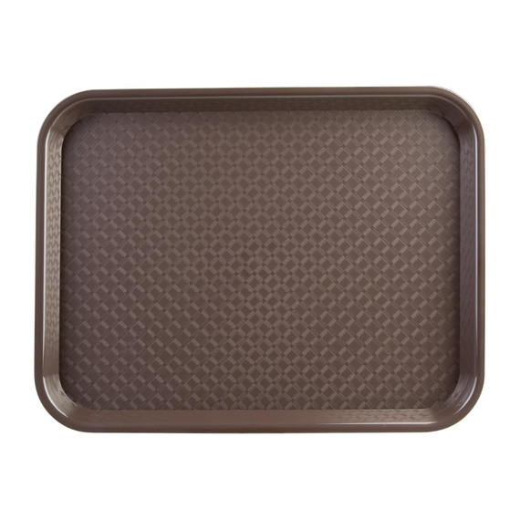 Olympia Kristallon Fast-Food-Tablett braun 41,5 x 30,5cm 1 Olympia Kristallon Fast-Food-Tablett braun 41,5 x 30,5cm