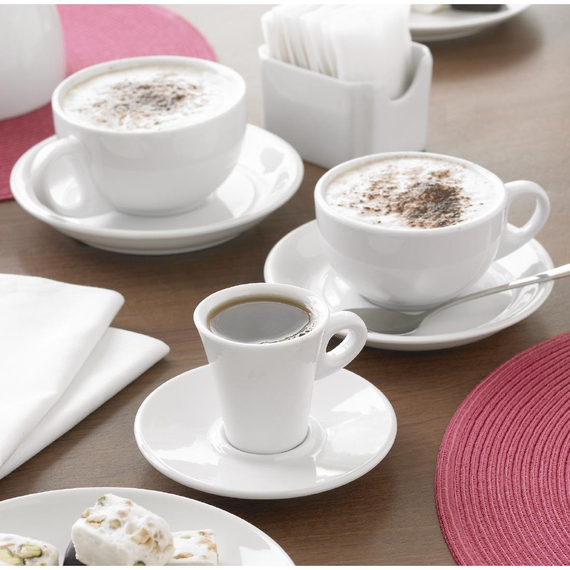 Olympia Whiteware Untertassen für CB464 (12 Stück) Olympia Whiteware Untertassen für CB464 (12 Stück)