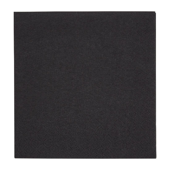 Fiesta Recyclable Cocktailservietten schwarz 24cm (4000 Stück) Fiesta Recyclable Cocktailservietten schwarz 24cm (4000 Stück)