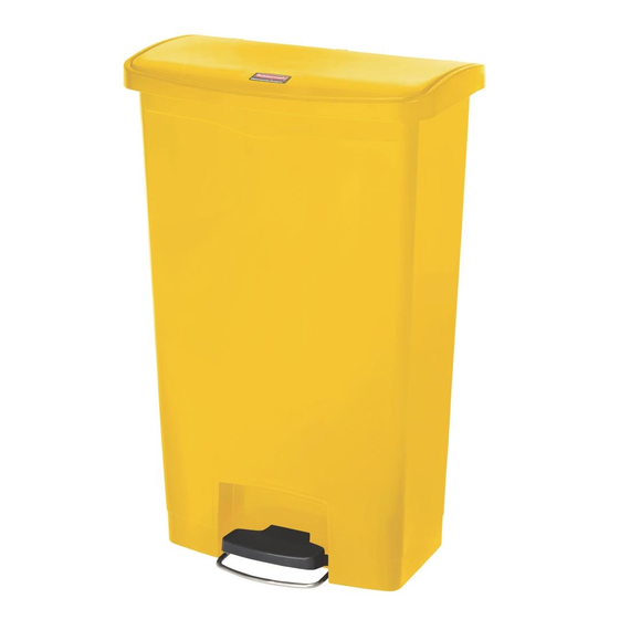 Rubbermaid Slim Jim Front Step Pedaleimer gelb 68L 1 Rubbermaid Slim Jim Front Step Pedaleimer gelb 68L