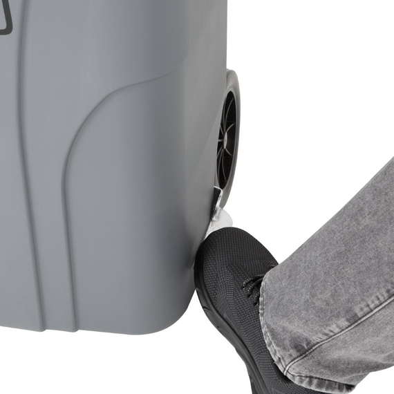 Jantex 120Ltr Mülltonne mit Fußpedal Grau 4 Jantex 120Ltr Mülltonne mit Fußpedal Grau