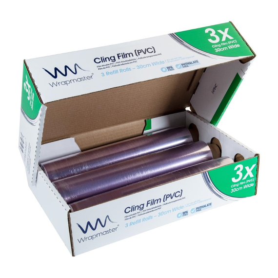 Wrapmaster Frischhaltefolie-Nachfüllungen 300m x 30,5cm (3 Stück) 2 Wrapmaster Frischhaltefolie-Nachfüllungen 300m x 30,5cm (3 Stück)