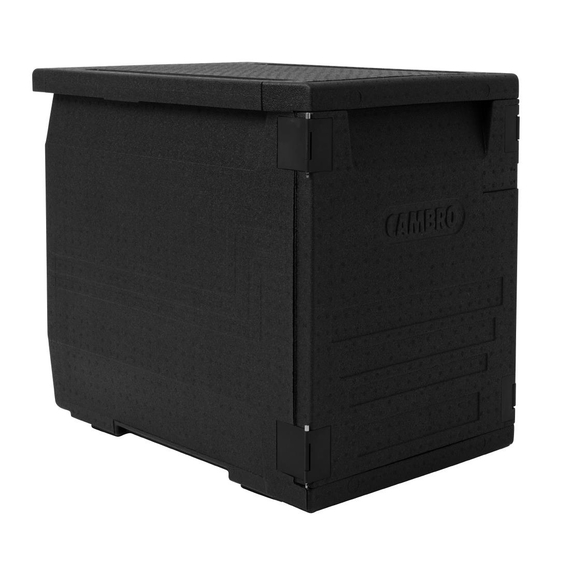 Cambro isolierter Frontlader Lebensmitteltransportbehälter 126L mit 9 Schienen 2 Cambro isolierter Frontlader Lebensmitteltransportbehälter 126L mit 9 Schienen