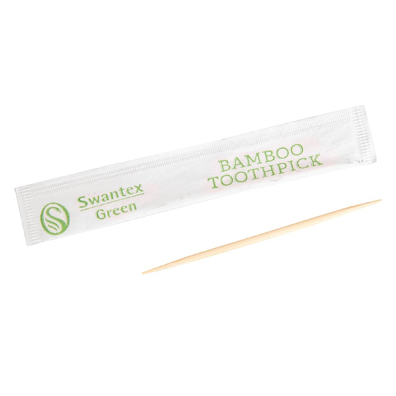 Einzeln verpackte biologisch abbaubare Bambus-Zahnstocher (1000 Stück) 5 Einzeln verpackte biologisch abbaubare Bambus-Zahnstocher (1000 Stück)