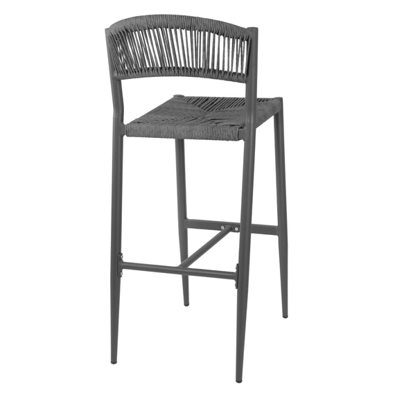 Bolero Eden PE Twist Rattan Outdoor Barhocker Charcoal (2 Stück) 2 Bolero Eden PE Twist Rattan Outdoor Barhocker Charcoal (2 Stück)