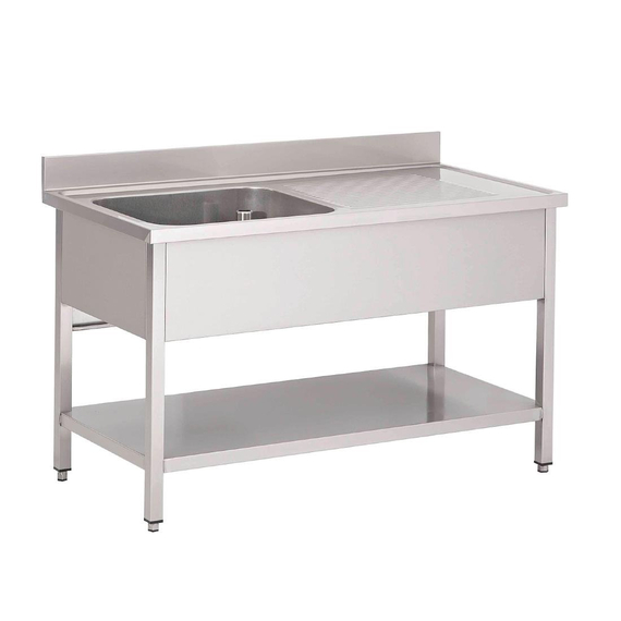 Gastro M Spültisch Becken links 120cm lang Gastro M Spültisch Becken links 120cm lang