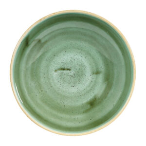 Churchill Stonecast, runde Coupe-Schüsseln, Samphire-Grün, 182 mm, (12 Stück)