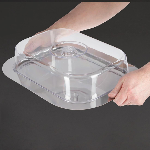 APS Rechteckiges Tablett mit Haube 42 x 31cm 6 APS Rechteckiges Tablett mit Haube 42 x 31cm
