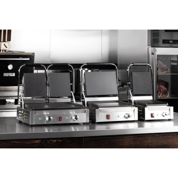 Buffalo Bistro doppelter Kontaktgrill glatt/glatt 8 Buffalo Bistro doppelter Kontaktgrill glatt/glatt