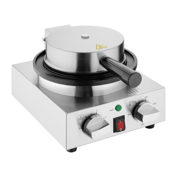 Buffalo Runde Belgische Waffelmaschine 2 Buffalo Runde Belgische Waffelmaschine