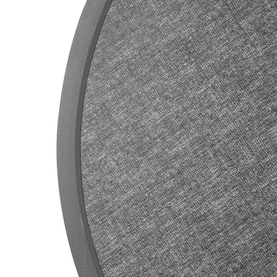Runde Bolero-Tischplatte aus Glasfaser, gebürstet schwarz, 580 mm 2 Runde Bolero-Tischplatte aus Glasfaser, gebürstet schwarz, 580 mm