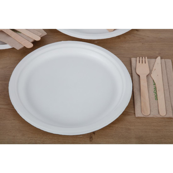 Fiesta Compostable kompostierbare Zuckerrohrteller 26cm (50 Stück) 2 Fiesta Compostable kompostierbare Zuckerrohrteller 26cm (50 Stück)