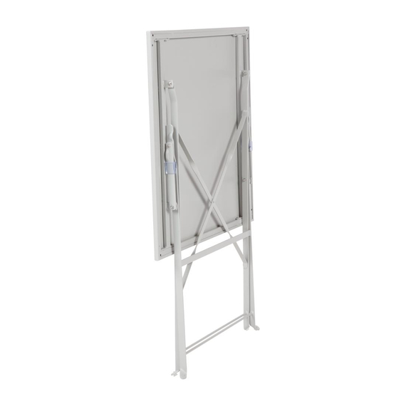 Bolero Perth Grau Gehweg Stil Stahl Tisch Quadratisch 600mm 8 Bolero Perth Grau Gehweg Stil Stahl Tisch Quadratisch 600mm