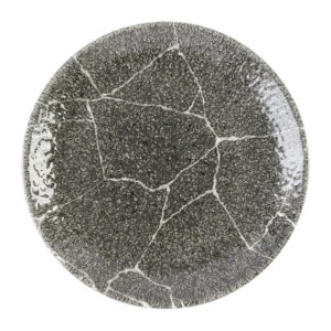 Churchill Studio Prints Kintsugi Quartz Black Coupe-Teller, 165 mm, (12 Stück)