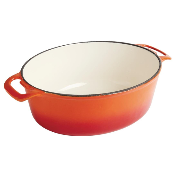 Vogue ovaler Schmortopf orange 1 Vogue ovaler Schmortopf orange
