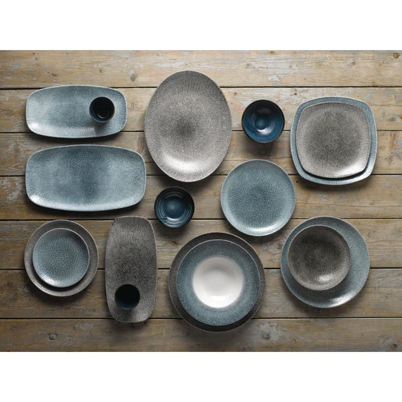 Churchill Studio Prints Raku-Coupé-Teller, rund, Quarzschwarz, 288 mm, (12 Stück) Churchill Studio Prints Raku-Coupé-Teller, rund, Quarzschwarz, 288 mm, (12 Stück)