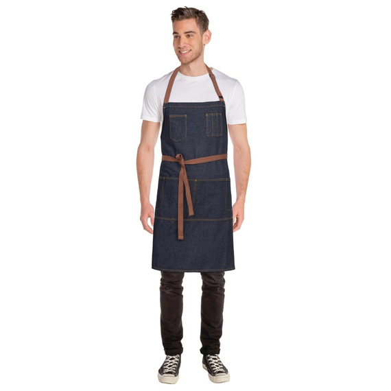 Chef Works Urban Memphis Lätzchenschürze Indigo 5 Chef Works Urban Memphis Lätzchenschürze Indigo