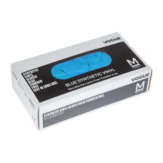 Hygiplas Vinylhandschuhe Blau puderfrei S (100 Stück) 4 Hygiplas Vinylhandschuhe Blau puderfrei S (100 Stück)