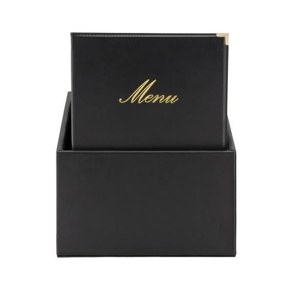 Securit Classic Lederset mit 20 Menükartenhaltern 4x A4 in 1er Box (inkl. 1 Doppeleinlage) Securit Classic Lederset mit 20 Menükartenhaltern 4x A4 in 1er Box (inkl. 1 Doppeleinlage)
