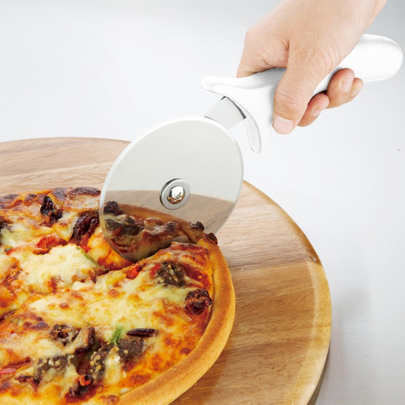 Hygiplas Edelstahl Pizzarad weiß 10cm 3 Hygiplas Edelstahl Pizzarad weiß 10cm