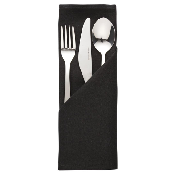 Mitre Essentials Occasions Servietten schwarz 51cm (10 Stück) Mitre Essentials Occasions Servietten schwarz 51cm (10 Stück)