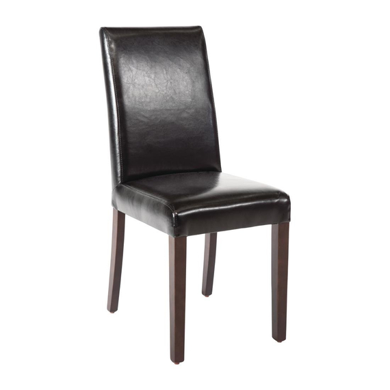 Bolero Esszimmerstühle Kunstleder schwarz (2 Stück) 2 Bolero Esszimmerstühle Kunstleder schwarz (2 Stück)