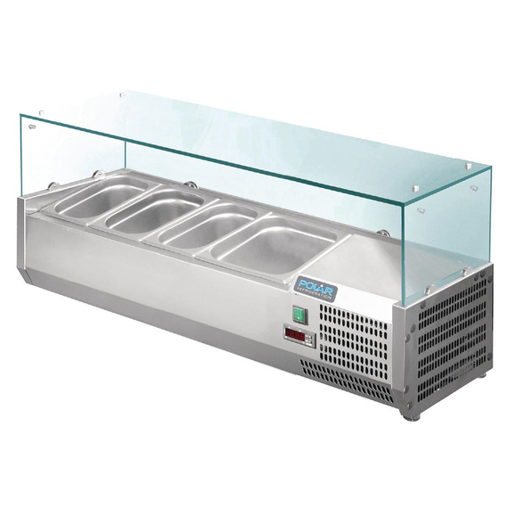 Polar Serie G Aufsatzkühlvitrine für 3x GN1/3 + 1x GN1/2 6 Polar Serie G Aufsatzkühlvitrine für 3x GN1/3 + 1x GN1/2