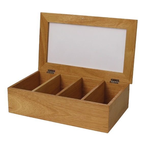 Olympia Teebox aus Gummibaumholz 2 Olympia Teebox aus Gummibaumholz