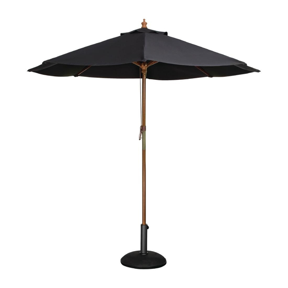 Bolero Runder Sonnenschirm 3m Durchmesser Schwarz Bolero Runder Sonnenschirm 3m Durchmesser Schwarz
