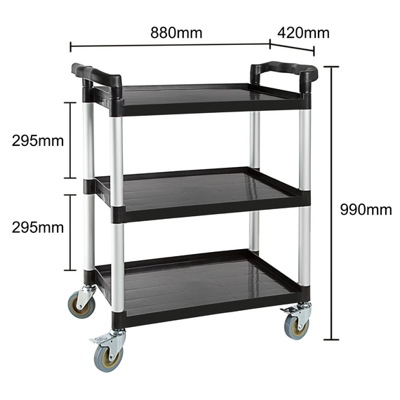 Kleiner Servierwagen aus Polypropylen 6 Kleiner Servierwagen aus Polypropylen