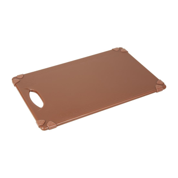 Hygiplas Gewerbliches Grip-Schneidebrett Braun 458x306mm Hygiplas Gewerbliches Grip-Schneidebrett Braun 458x306mm