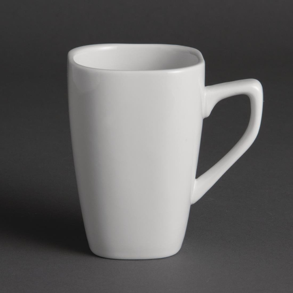 Olympia Whiteware quadratische Kaffeebecher 28,4cl (12 Stück) Olympia Whiteware quadratische Kaffeebecher 28,4cl (12 Stück)