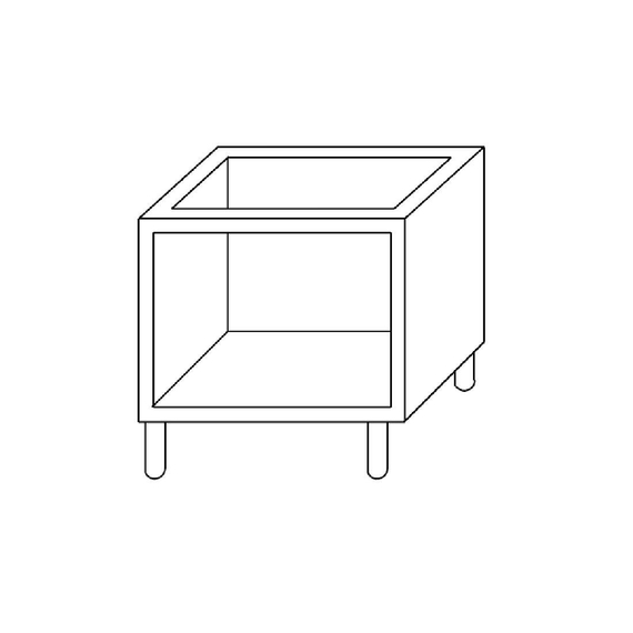Gastro M Unterschrank 60/60B ohne Türen Gastro M Unterschrank 60/60B ohne Türen