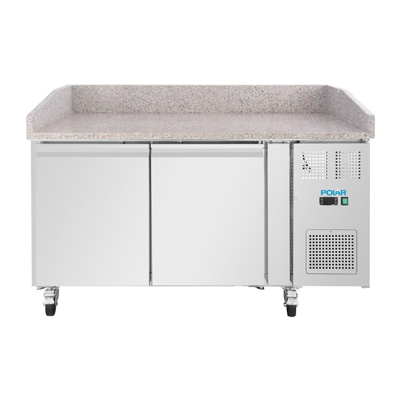Polar U-Series Doppelter Pizzatisch mit Granitplatte 428Ltr Polar U-Series Doppelter Pizzatisch mit Granitplatte 428Ltr