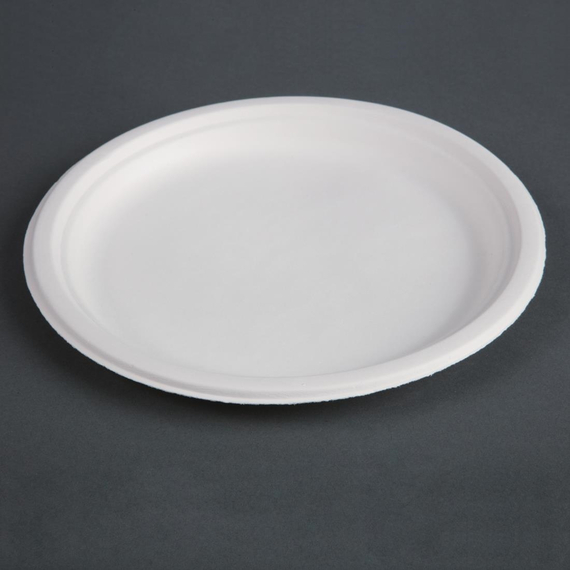 Fiesta Compostable kompostierbare Zuckerrohrteller 26cm (50 Stück) 4 Fiesta Compostable kompostierbare Zuckerrohrteller 26cm (50 Stück)