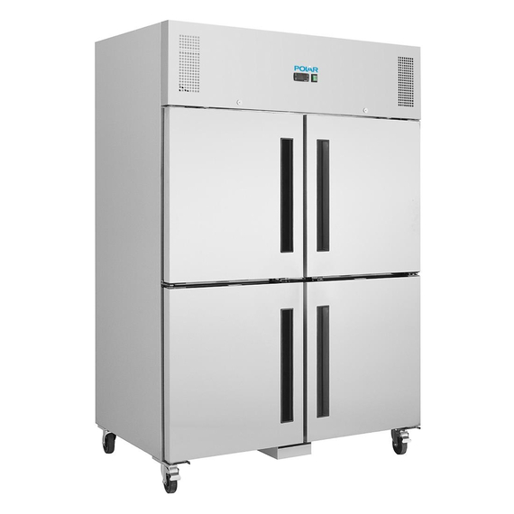 Polar Serie G Kühlschrank Edelstahl mit geteilten Türen 1200L 1 Polar Serie G Kühlschrank Edelstahl mit geteilten Türen 1200L