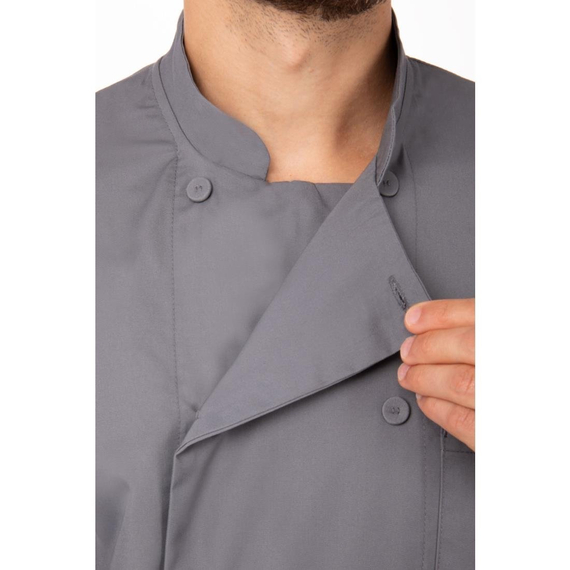 Chef Works Unisex-Kochjacke Grau M 9 Chef Works Unisex-Kochjacke Grau M