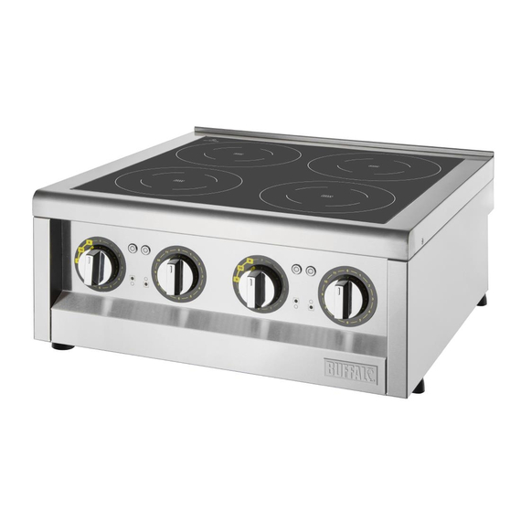 Buffalo 600 Serie 4 Zonen Induktionskochfeld 2 x 3kW 1 Buffalo 600 Serie 4 Zonen Induktionskochfeld 2 x 3kW