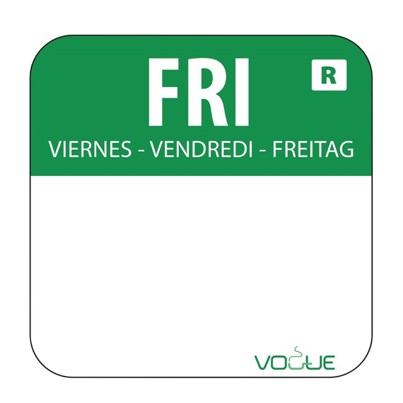 Vogue Etikettenset 2,5cm mit Edelstahlspender 6 Vogue Etikettenset 2,5cm mit Edelstahlspender
