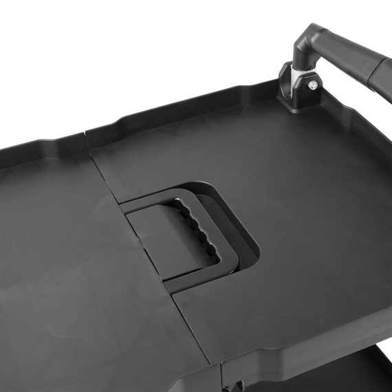 Vogue 3-stöckiger PP-Klappwagen Schwarz Klein 4 Vogue 3-stöckiger PP-Klappwagen Schwarz Klein