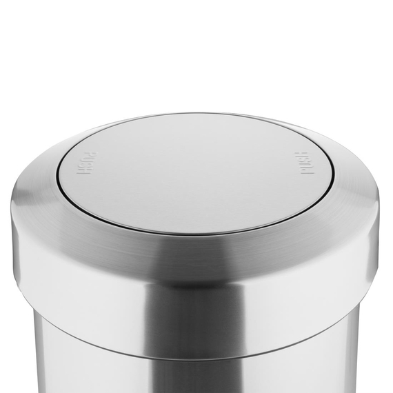 Bolero gebürsteter Stahlbehälter mit Schwingdeckel 70Ltr 1 Bolero gebürsteter Stahlbehälter mit Schwingdeckel 70Ltr