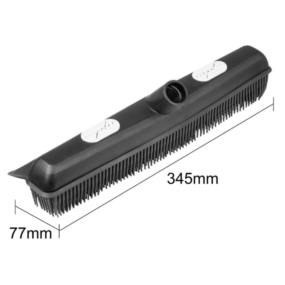 Jantex Connect Gummi Besenkopf Schwarz 340mm 4 Jantex Connect Gummi Besenkopf Schwarz 340mm