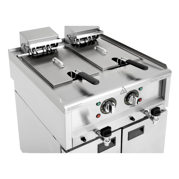 Buffalo 600 Serie freistehende Doppelbehälter-Elektrofritteuse 2x 8Ltr 5 Buffalo 600 Serie freistehende Doppelbehälter-Elektrofritteuse 2x 8Ltr